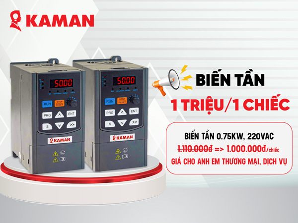 Biến tần KAMAN - Giá 1 triệu 1 chiếc