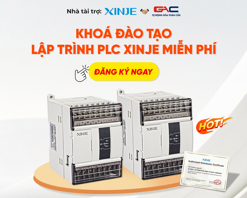 Khoá đào tạo lập trình PLC Xinje miễn phí