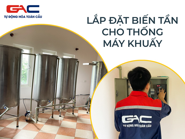 Lắp đặt biến tần cho máy khuấy công nghiệp