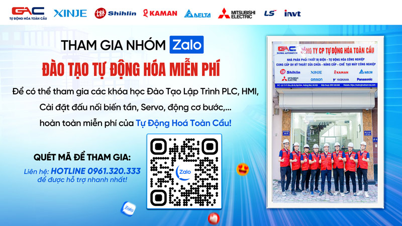 Tham gia nhóm đào tạo Tự Động Hóa miễn phí