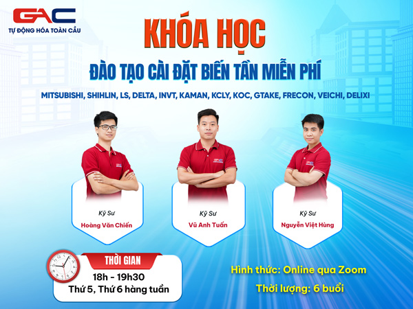 Khóa học đào tạo cài đặt biến tần miễn phí