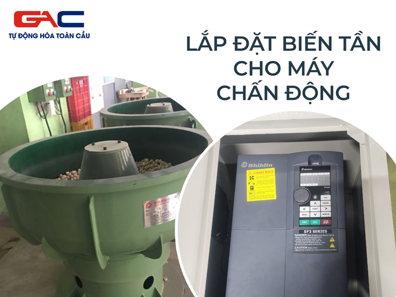 Lắp đặt biến tần cho máy chấn động