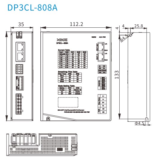 Kich-thuoc-bo-dieu-khien-dong-co-buoc-Xinje-DP3CL-808A