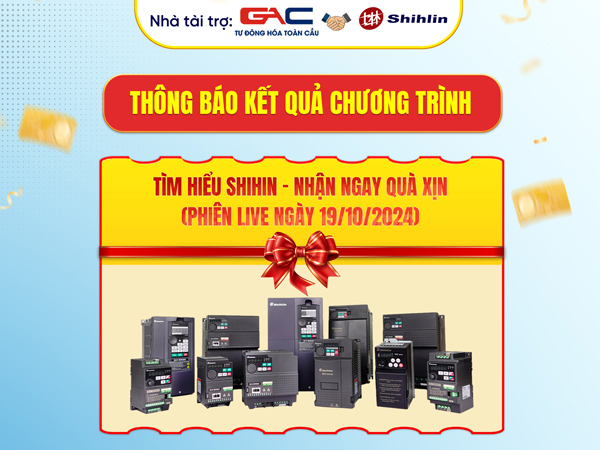 Kết quả chương trình tìm hiểu Shihlin nhận ngay quà xịn