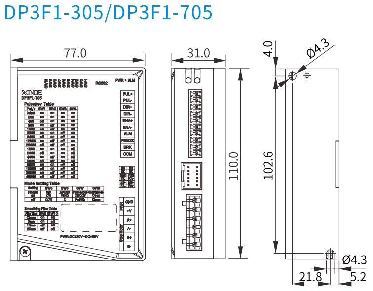 kich-thuoc-bo-dieu-khien-dong-co-buoc-Xinje-DP3F1-705