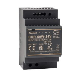 Nguồn gắn thanh ray 24V 1.5A Kaman - HDR-30W-24V
