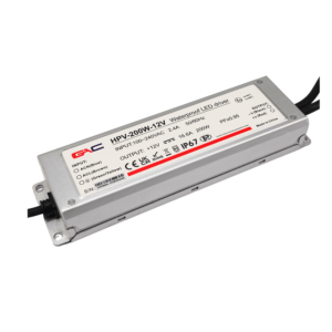 Nguồn đèn LED 12V chống nước  16.5A GAC - HPV-200W-12V