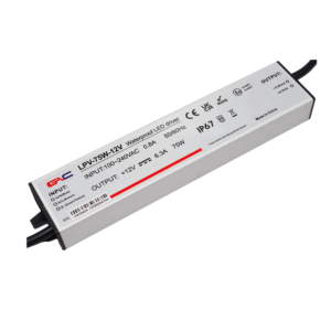 Nguồn đèn LED 24V chống nước 3.2A GAC - LPV-75W-24V
