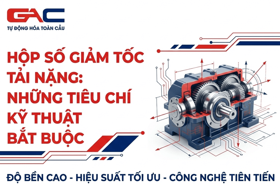 Hộp số giảm tốc tải nặng: Những tiêu chí kỹ thuật bắt buộc