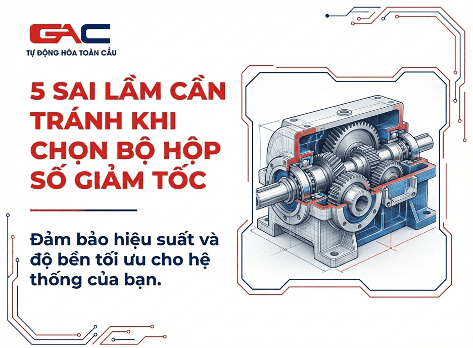 5 sai lầm cần tránh khi chọn bộ hộp số giảm tốc