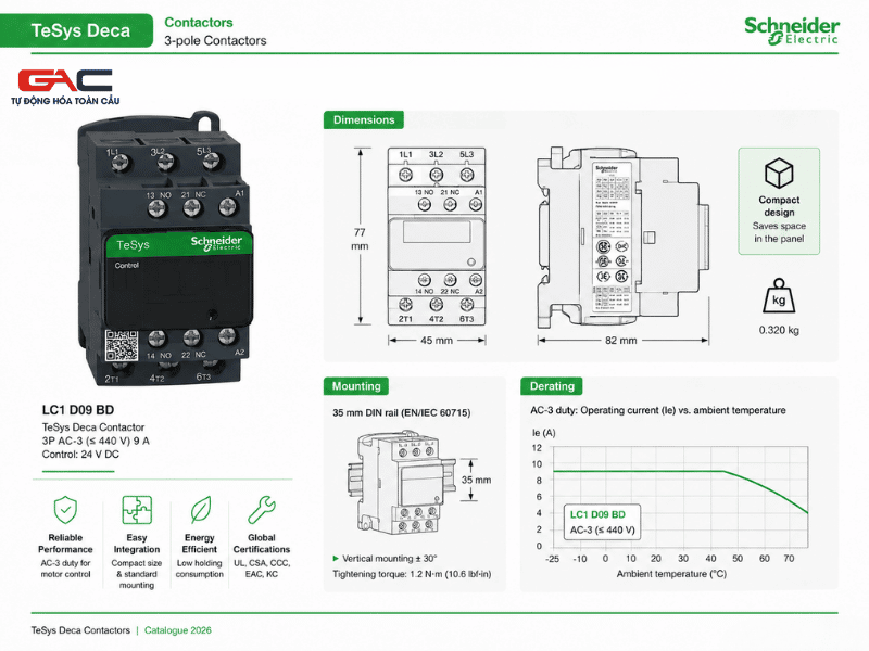 contactor schneider catalogue pdf