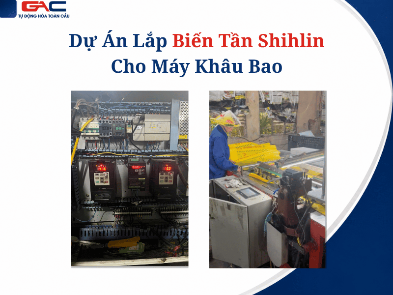Dự Án Lắp Biến Tần Shihlin Cho Máy Khâu Bao