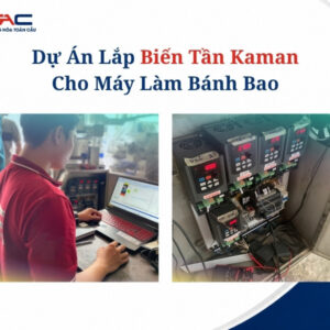 lắp đặt biến tần Kaman cho máy làm bánh bao