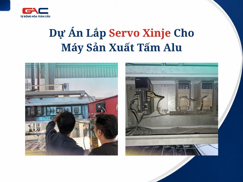 Dự án lắp Servo Xinje cho máy sản xuất tấm Alu