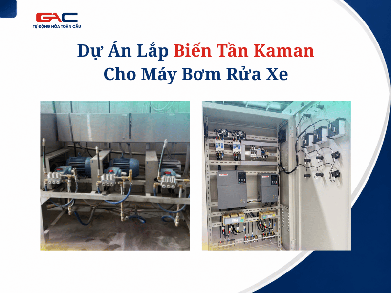 Dự Án Lắp Biến Tần Kaman Cho Máy Bơm Rửa Xe