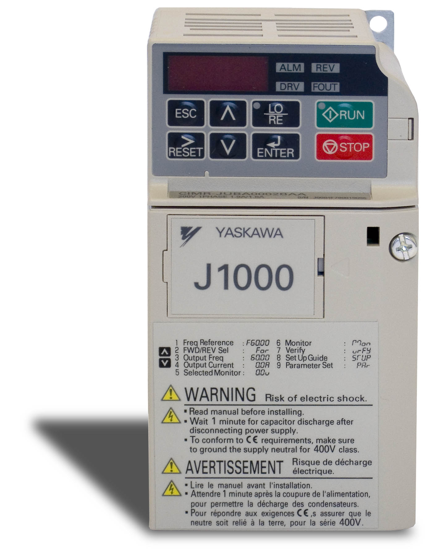cài đặt biến tần yaskawa J1000
