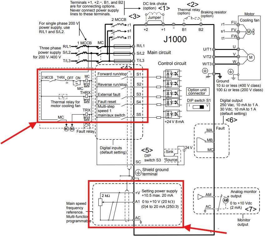 cài đặt biến tần yaskawa J1000
