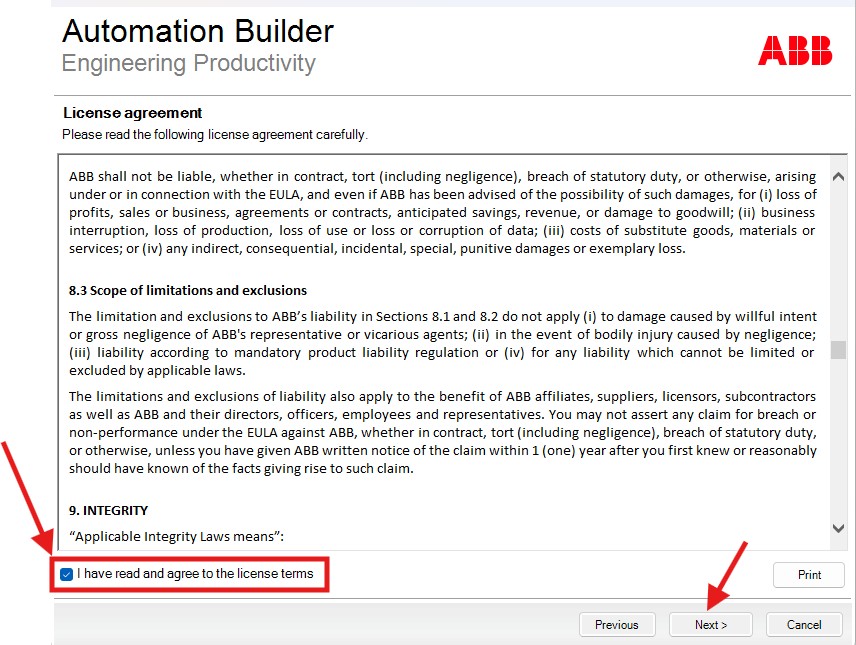 cài đặt phần mềm abb automation builder