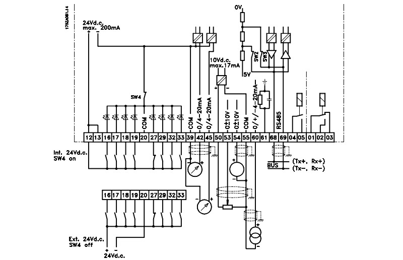 cài đặt biến tần Danfoss VLT6000