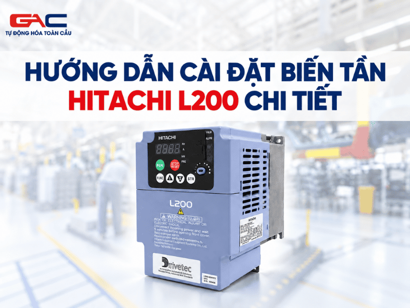 cài đặt biến tần hitachi l200