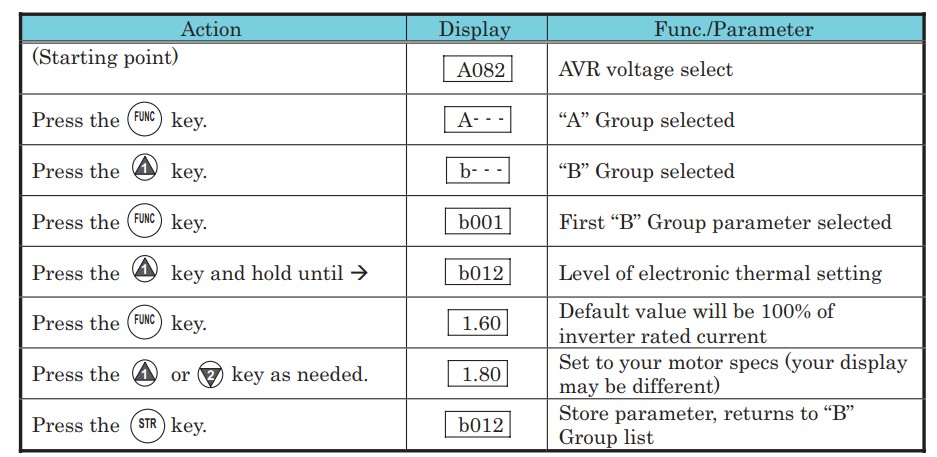 cài đặt biến tần hitachi x200