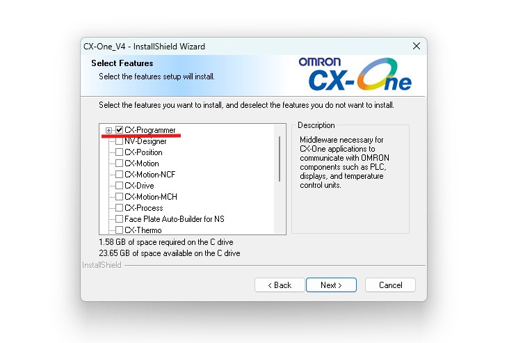 cài đặt phần mềm CX-Programmer