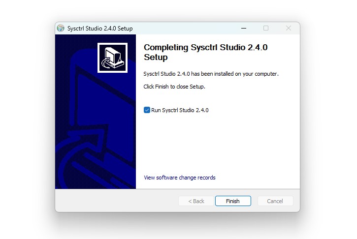 cài đặt Sysctrl Studio