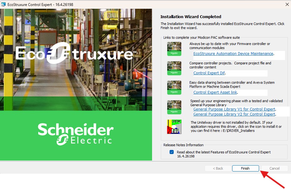 cài đặt EcoStruxure Control Expert