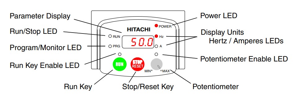 cài đặt biến tần hitachi L100
