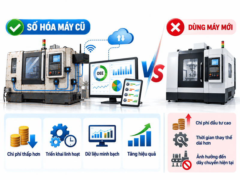 số hoá máy móc cũ